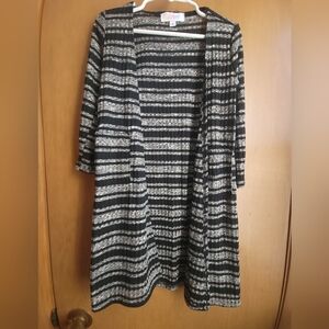 LuLaRoe Kids Striped Black and White Top